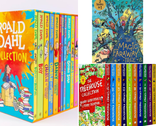 Books to enjoy with your (slightly) older kids cover photo collage