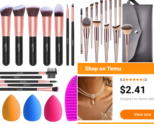 Beauty & Makeup finds cover photo collage