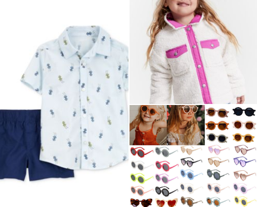 Clothing and accessories for kids! 👦👧 cover photo collage