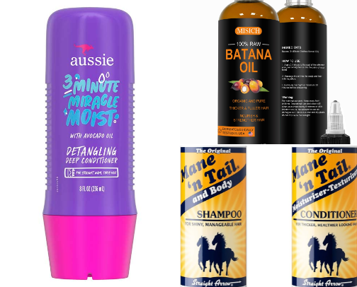 Hair Products that helped my natural hair grow. cover photo collage