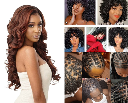 Hair is beautiful cover photo collage