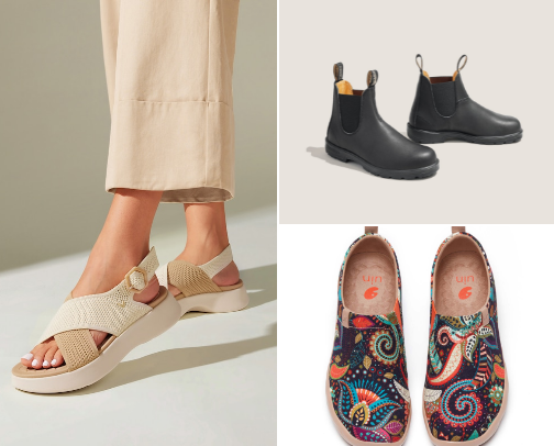 My Top Comfortable Footwear Recs for all Seasons cover photo collage