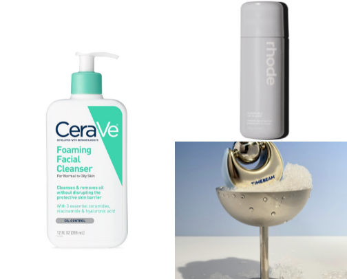 day & night simple skincare 🧴🫧 cover photo collage