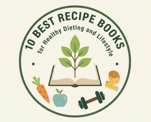 10 Best Recipe Books for Healthy Dieting and Lifestyle cover photo collage