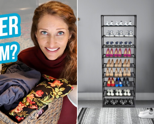 Decluttering benefits and strategies plus practical storage products cover photo collage