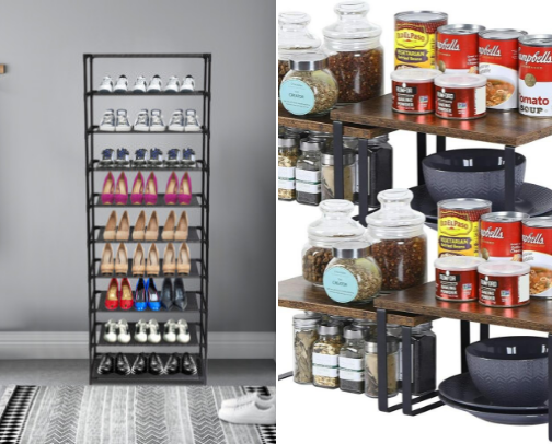 Decluttering benefits and strategies plus practical storage products cover photo collage