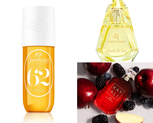 Summer fragrances cover photo collage