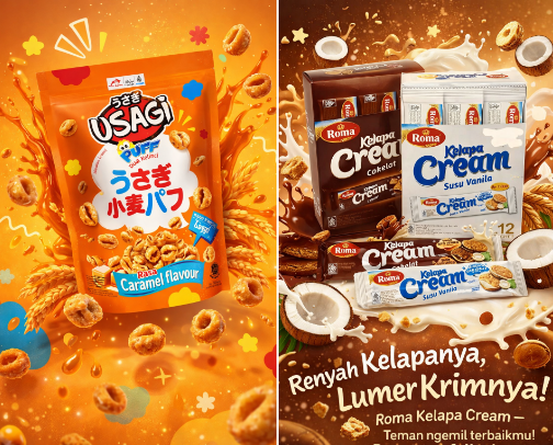Snacks cover photo collage