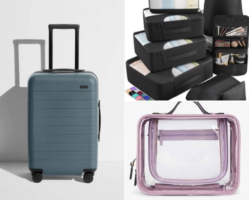 my packing and traveling essentials cover photo collage