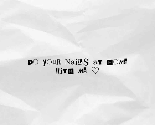 do your nails at home with me ♡ cover photo collage