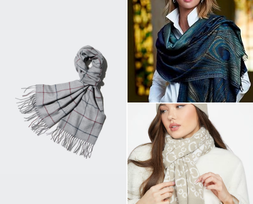 Men & Women Scarves cover photo collage
