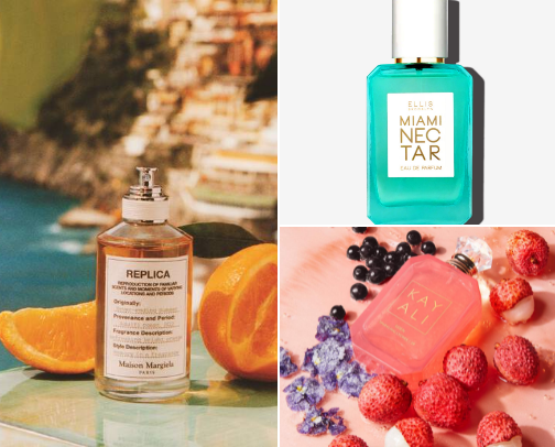niche scents for it girls cover photo collage