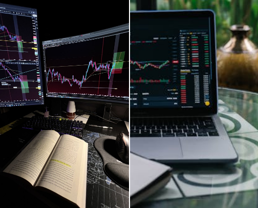 Trading/Investing Desk Setup Essentials cover photo collage
