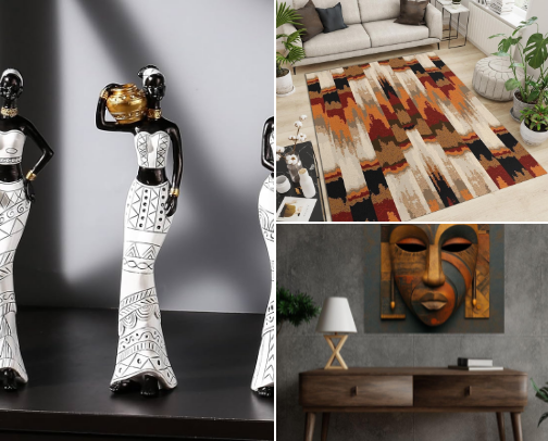 Modern African Interior Finds cover photo collage