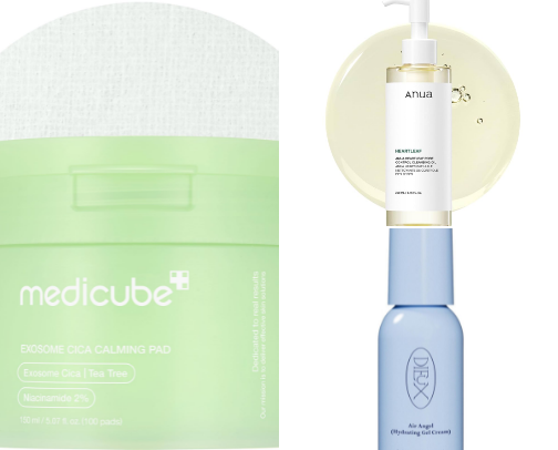 Oily Skin & Redness Skincare Essentials cover photo collage