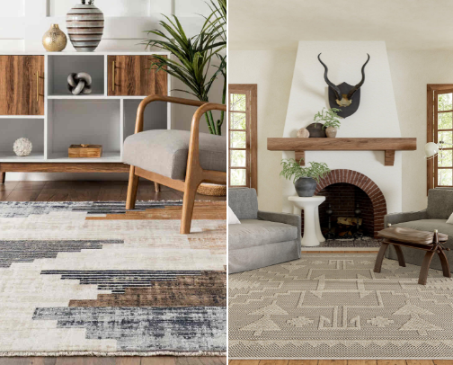 Dreamy Farmhouse & Southwestern Style Rugs cover photo collage