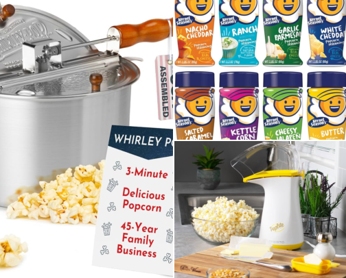 DIY Popcorn Bar: Everything for a Fun Movie Night or Party cover photo collage
