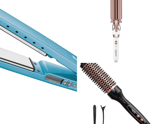 hair tools cover photo collage