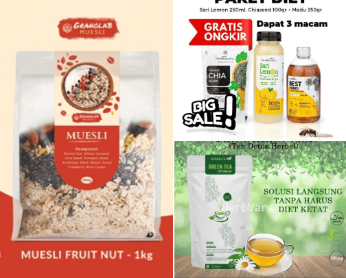 Diet Food cover photo collage