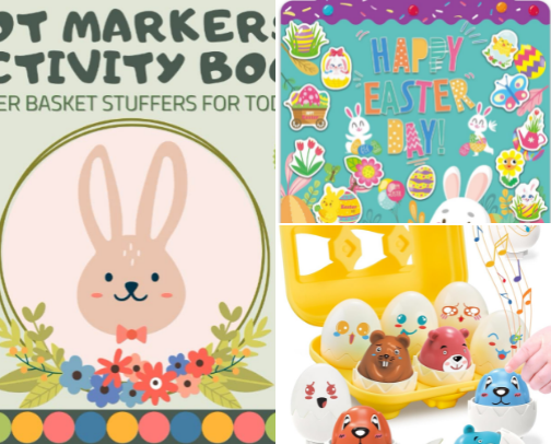 Easter Must-Haves for Toddlers (Mom-Approved Gifts, Baskets & Activities) cover photo collage