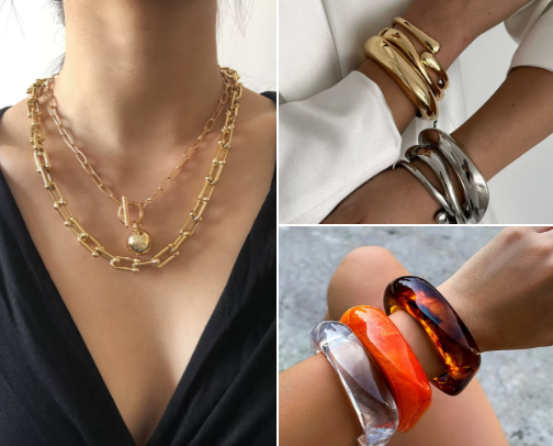 Ice, shines and blings jewelry list cover photo collage