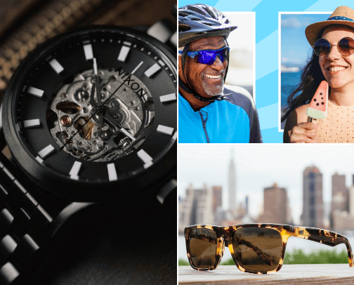 Watch, Sunnie and Jew. Brands cover photo collage