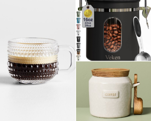 Cozy Coffee Bar Essentials | Cute Home Café Must-Haves cover photo collage