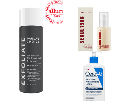 Holy grail skincare recs cover photo collage
