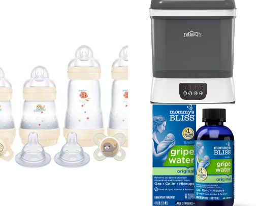 Baby essentials cover photo collage
