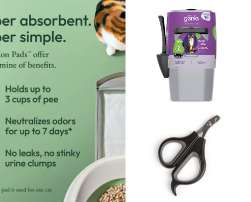 Cat parent must haves! cover photo collage