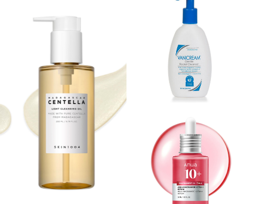 Dry acne prone skin recs cover photo collage