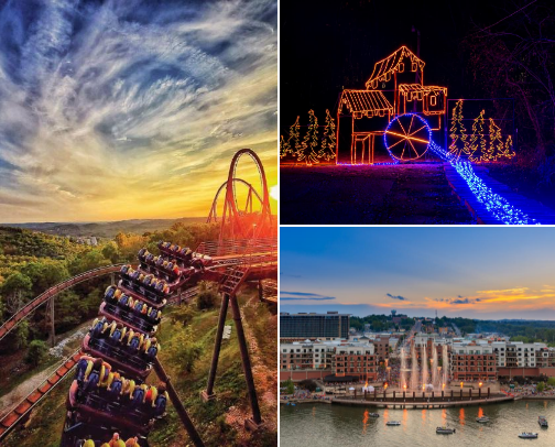 Christmas in Branson Missouri cover photo collage