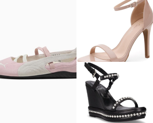 Recommendations for contemporary shoes, sandals and heels cover photo collage