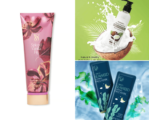 Skincare supplies🧖🏽‍♀️🛁🎀 cover photo collage