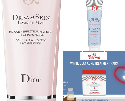 Skin care cover photo collage