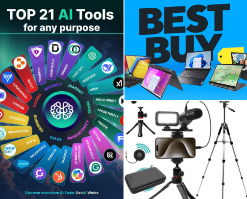Technology 🥰 cover photo collage
