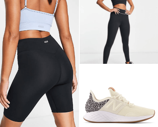 Women's sportswear cover photo collage