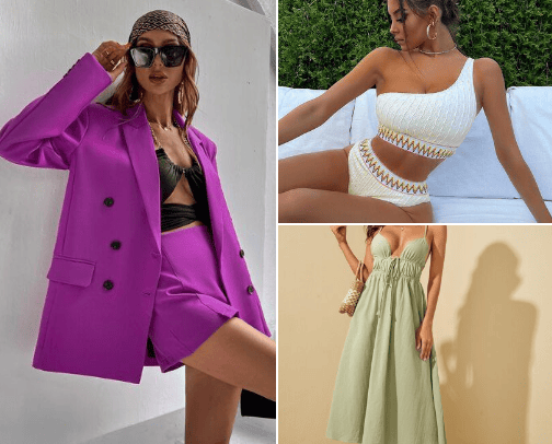 Clothing cover photo collage