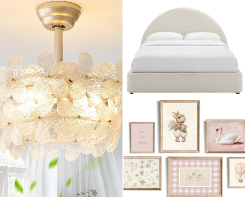 Toddler girl bedroom cover photo collage