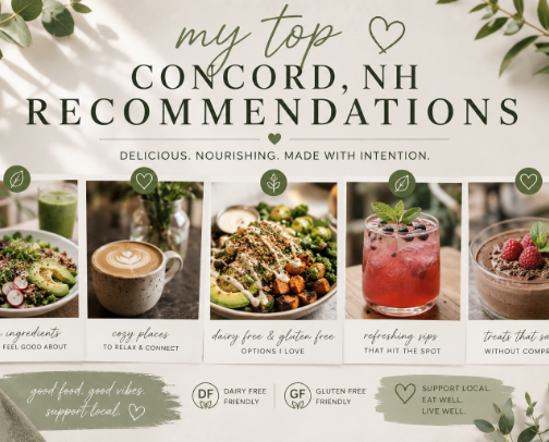 My Top Concord NH Recommendations cover photo collage