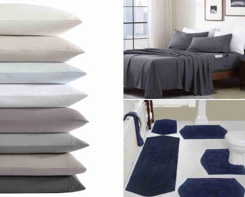 Home must haves 🪞🧴🛏 cover photo collage