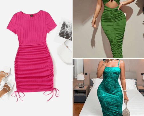 clothing items cover photo collage