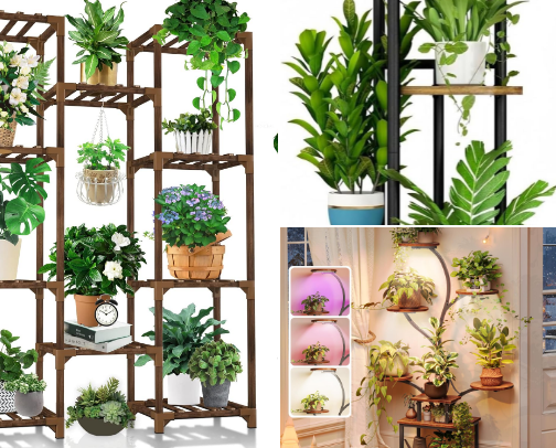 My Favorite Plant Setup Finds (Shelves, Pots & Grow Lights) cover photo collage