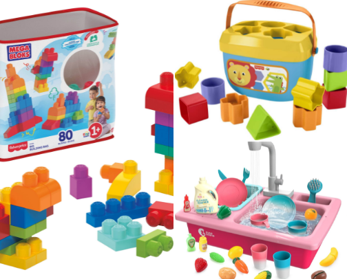 Toys and must haves for toddlers cover photo collage