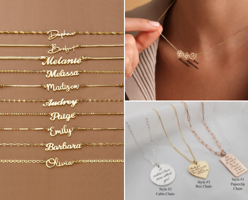 Customized Jewelry Must-Haves – Personalized Necklaces Loved in the USA cover photo collage
