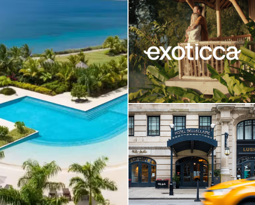 Travel and hotels cover photo collage