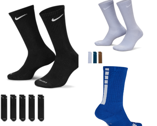Nike socks cover photo collage