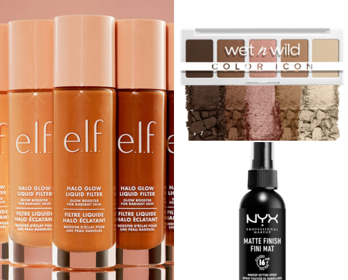 Budget beauty dupes that don't look cheap cover photo collage