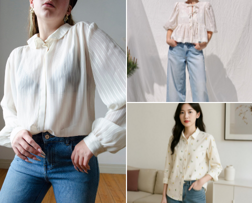 Soft Girl Blouse Collection | Pastel, Cute & Effortlessly Feminine cover photo collage