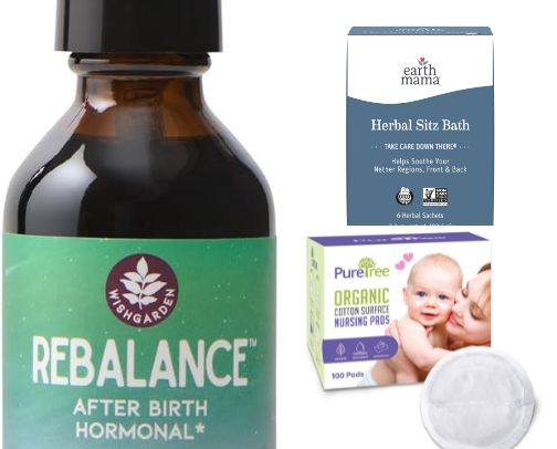 Clean Postpartum Essentials cover photo collage